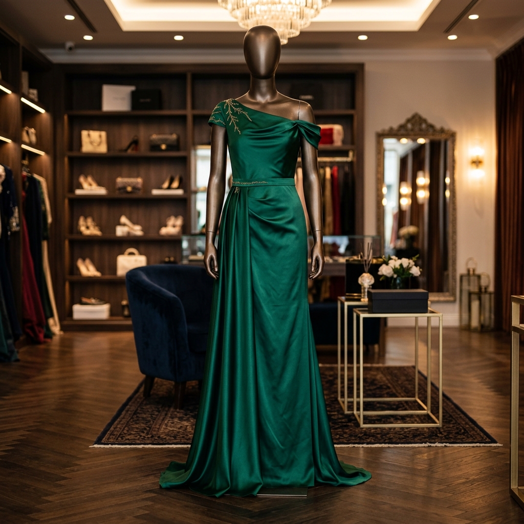 Silk Evening Gown